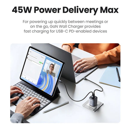 Cargador 45W Carga Rapido UGREEN USB-Cx2