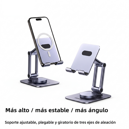 Soporte para Celular, Ajustable, Gira 360°, Aluminio, Ugreen