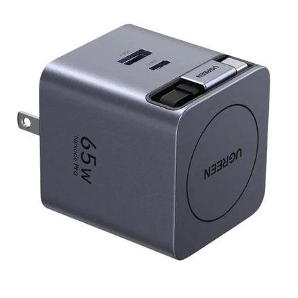 Cargador Rápido GaN Con Cable USB-C Retráctil 65W Ugreen