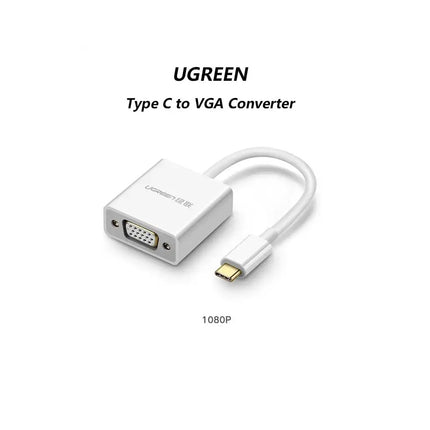 Adaptador UGREEN USB C Macho a VGA hembra 1920x1080P@60Hz