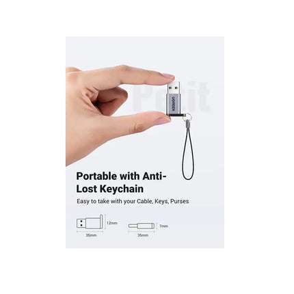 Adaptador UGREEN USB 3.0 A USB-C, Velocidad 5Gbps