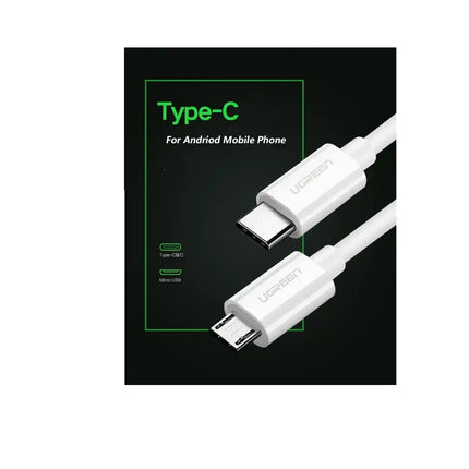Cable UGREEN USB-C a Micro USB, 1.5 Metros, Carga Rapida 2A