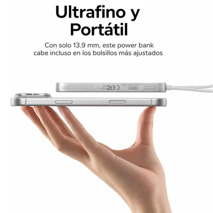 Batería Portátil Magnético 30W Con Cable UBS-C Carga Rápida Ugreen