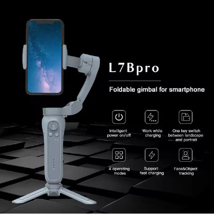Estabilizador Para Celular, IA, 3 ejes, L7Bpro, Android y IOS