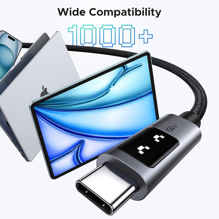 Cable USB-C A USB-C 100W 5A 1 Metro Ugreen