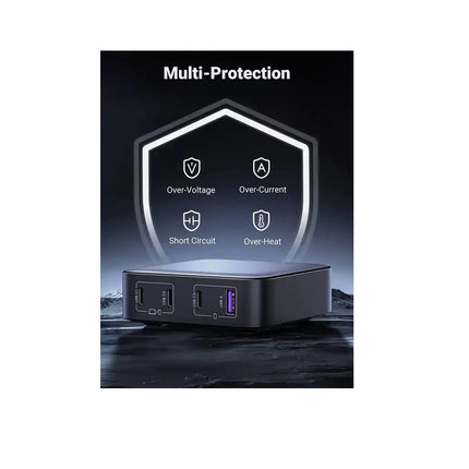 Cargador UGREEN 100W 3 USB-C, 1 USB-A, GaN, PC, MacBook Pro,