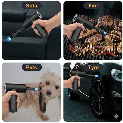 Pistola de Aire Comprimido Aspira y Sopla Velocidad 90000 RPM
