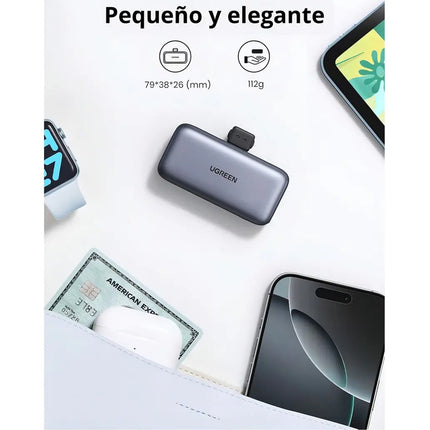 Batería Portátil 20W 5000mAh USB-C Carga Segura Ugreen