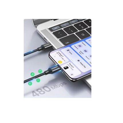 Cable Carga Rapido USB-A a USB-C PD100W Ugreen 1.5 Metros
