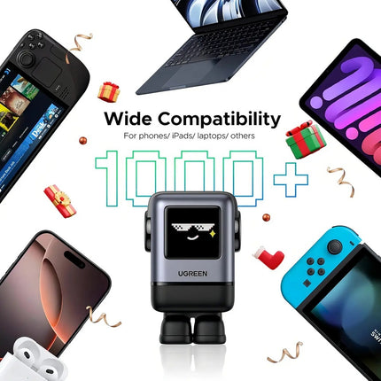 Cargador Robot 100W GAN USB-C USB-A 4 Puertos Android iOS Ugreen