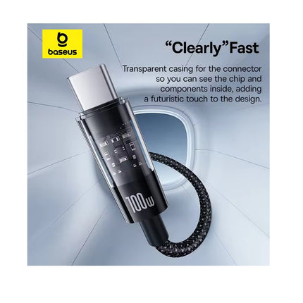 Cable Carga Rápida USB-C a USB-C, Baseus, PD 100w, 2 Metros