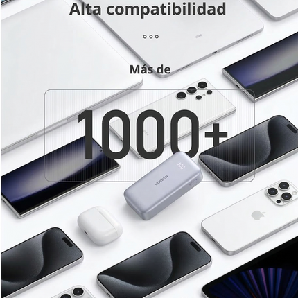 Batería Portátil 30W UGREEN 10000mAh USB-C USB-A Carga Rápida