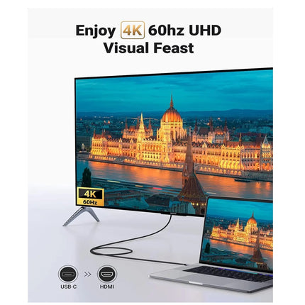 Cable Adaptador UGREEN USB C a HDMI 4Kx2k/60Hz 1.5 metros