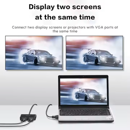 Conmutador VGA 1 Entada a 2 salidas macho a 2 hembra Ugreen