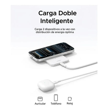 Batería Portátil Magnético 20W Delgado Blanco Carga Rápida Ugreen