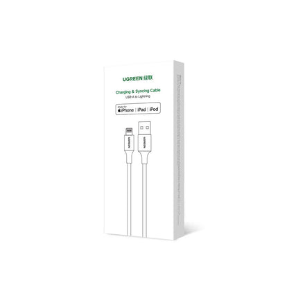 Cable UGREEN USB a Lightning, Para Iphone, Carga rapida 5A