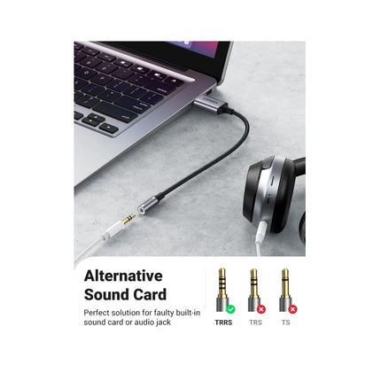 Adaptador de Audio USB2.0 a 3.5mm Ugreen