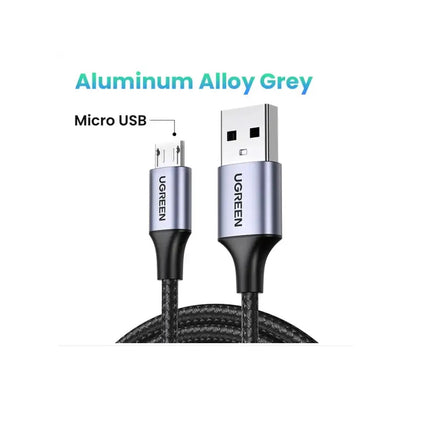 Cable UGREEN USB 2.0 a micro USB, Carga Rapida, 2 metros