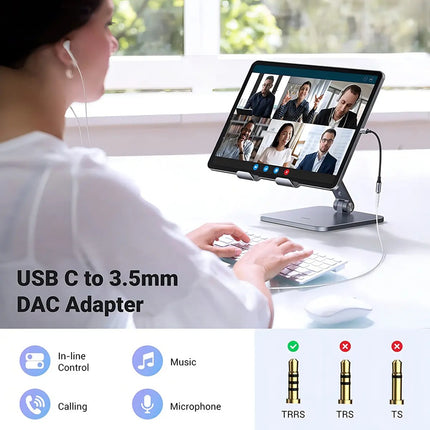 Adaptador de Audio USB-C a 3.5mm Ugreen