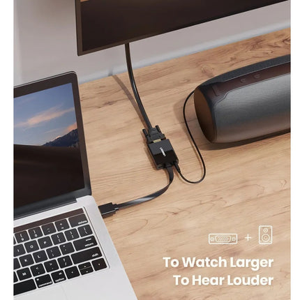 Convertidor HDMI a VGA + Audio y Plug 3.5 1920x1080 Ugreen