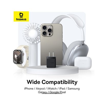 Cargador Rápido 30W USB-C y USB-A, Baseus