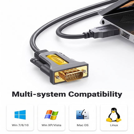 Cable Adaptador Usb A Serie Rs232 Db9 Serial 3 Metros Ugreen