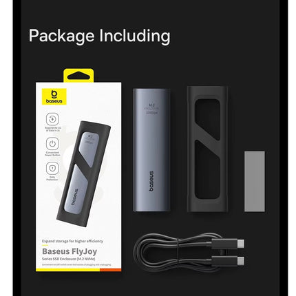 Carcasa para SSD M.2 10Gbps, NVMe USB 3.2 Soporta 8TB Baseus