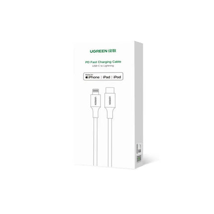 Cable UGREEN USB C a Lightning, carga rápida 3A, 2 metros