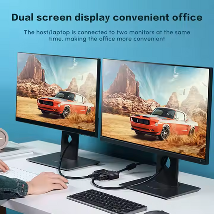 Splitter VGA 1 entrada 2 salidas 1920x1440p a 60Hz PC TV Monitor