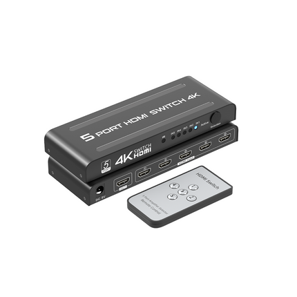 Switch HDMI KVM 5 en 1, 4K 1080p 3D, Control Remoto