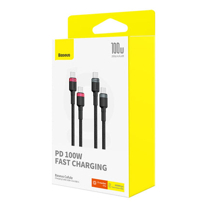 Cable Carga Rápida USB-C a USB-C, 100W, 2 metros C/U