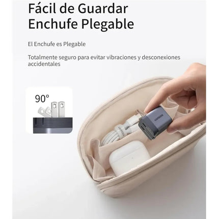 Cargador Rapído 45W UBS-C GAN Para Android y iOS Ugreen