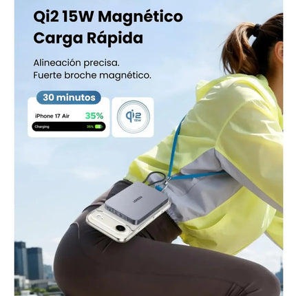 Batería Portátil Magnético 30W Cable UBS-C Carga Rápida Ugreen