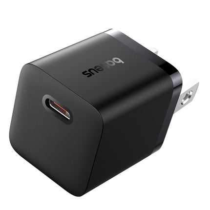 Cargador Rápido Tipo C y Cable Nailon Tipo C 1 Metro, Baseus, 25W