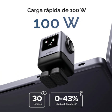 Cargador Robot 100W GAN USB-C USB-A 4 Puertos Android iOS Ugreen