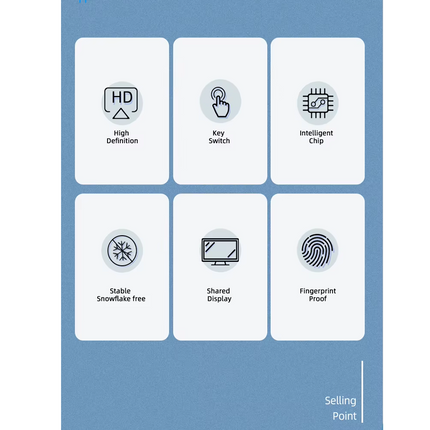 Switch VGA KVM 4 Puertos 1920*1440, 4 Cables VGA, 4PC