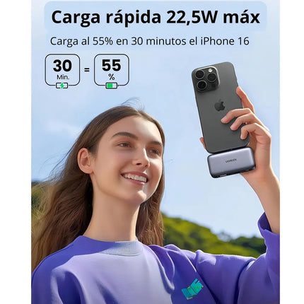 Batería Portátil 20W 5000mAh USB-C Carga Segura Ugreen