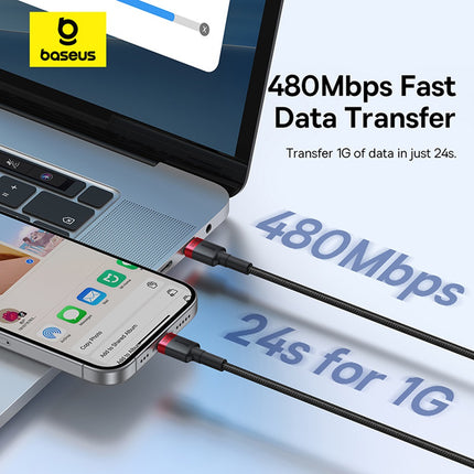 Cable Carga Rápida USB-C a USB-C, 100W, 2 metros C/U