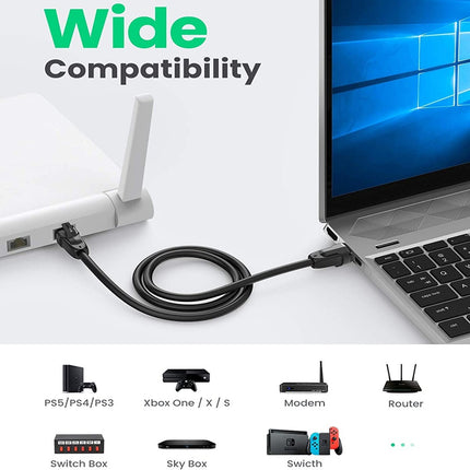 Cable Ethernet Cat8 RJ45 40 Gbps 2000MHz 3 Metros Puro Cobre