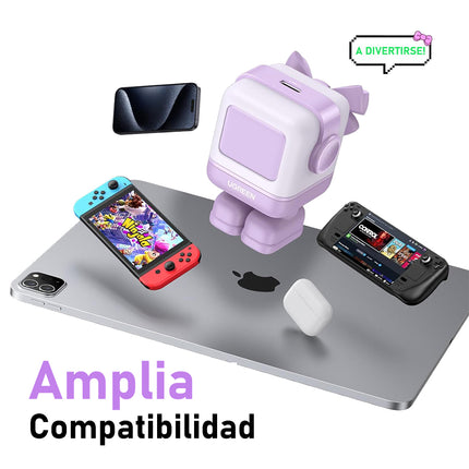 Cargador Robot UGREEN, 30W Nexode RG,GaN, USB-C, Carga Rápida, Purpura