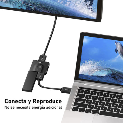 Switch HDMI 2 en 1, UGREEN, 4K@60Hz