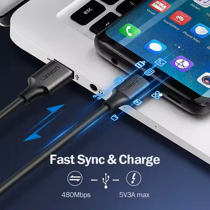 Cable carga rápida USB-A a USB-C 3A 2M UGREEN