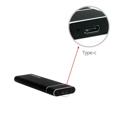 Carcasa para SSD M.2 NVMe, Externo, USB 3.1, Tipo-C