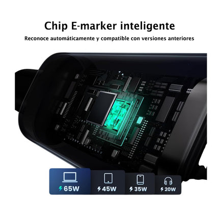 Cable USB-C A USB-C 100W 5A 1 Metro Ugreen