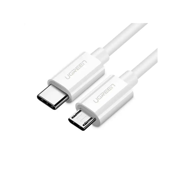 Cable UGREEN USB-C a Micro USB, 1.5 Metros, Carga Rapida 2A