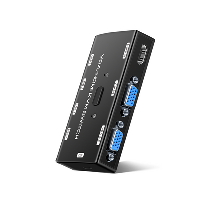 Switch 2 puerto VGA, 1 HDMI KVM, HD 1920*1080p Para 2PC