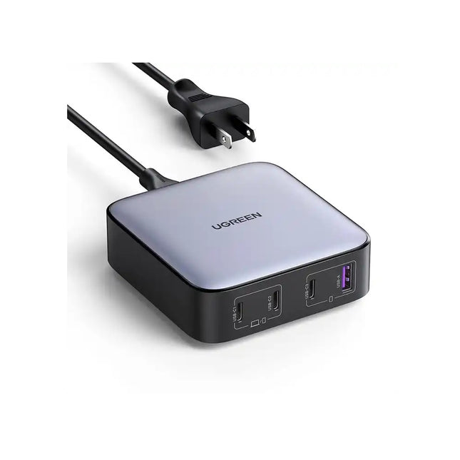 Cargador UGREEN 100W 3 USB-C, 1 USB-A, GaN, PC, MacBook Pro,