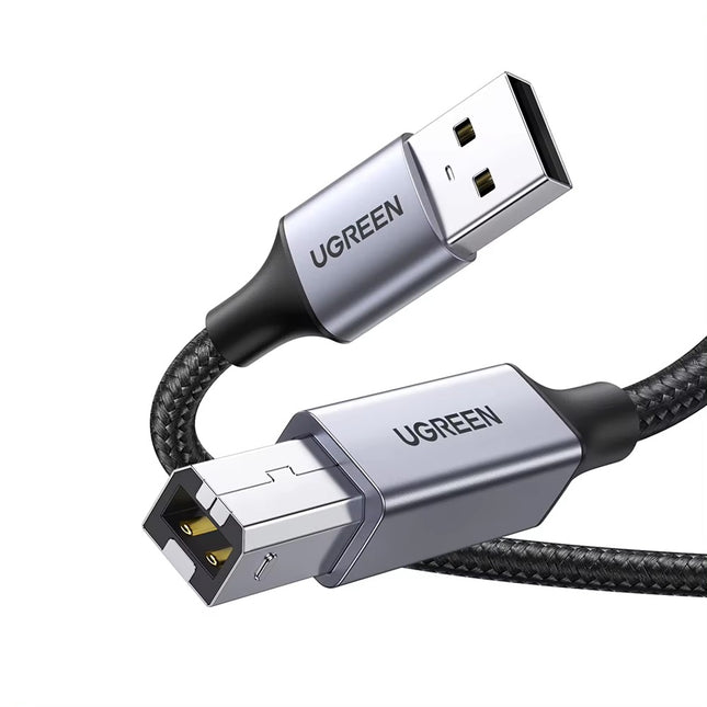 Cable Printer a USB-A 2.0 UGREEN, 5 Metros, Para Impresora