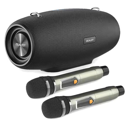 Parlante inalámbricos Zealot S67 2 Micrófonos Ipx6 60W