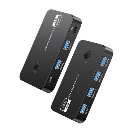 Switch Extensor USB3.0 2 Entradas 4 salidas